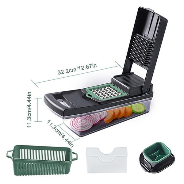 Multifunktionellt grönsaksskärset