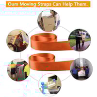 Adjustable Furniture Teamstrap Moving and Lifting Straps -2pcs