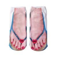 Blue + Love Flip-Flops