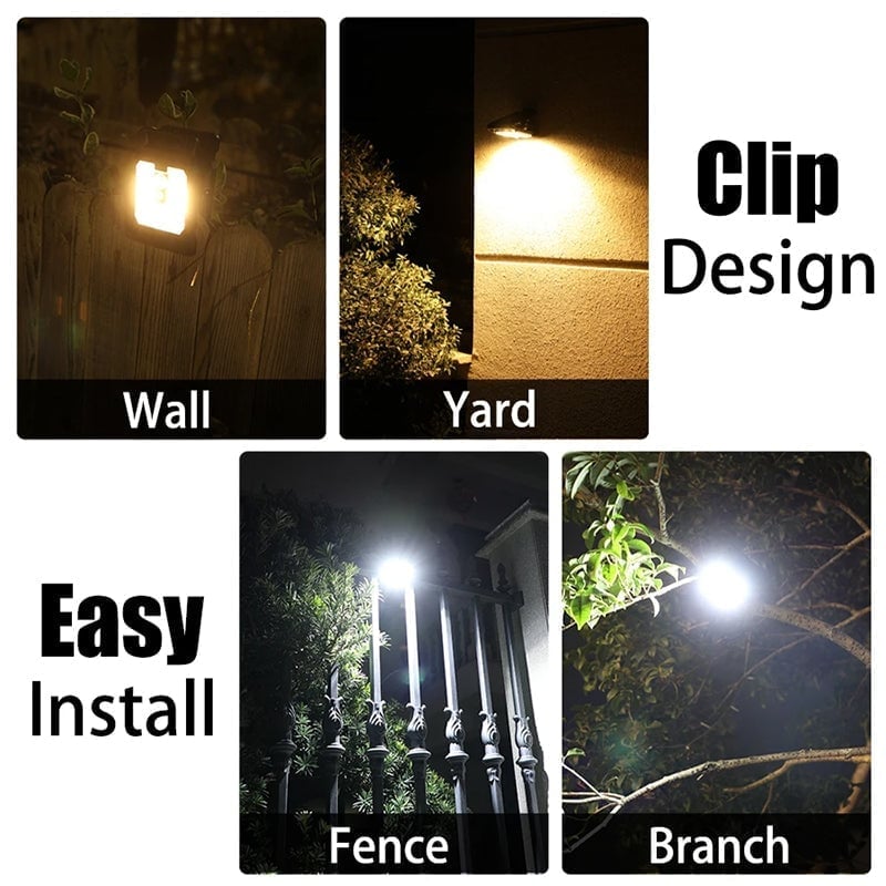 USB & Solar Powered Motion Sensor Clip Lights