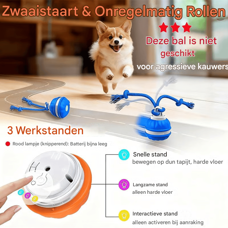 Interactieve Slimme Rollende Huisdierbal