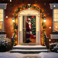 Christmas Door Curtain Atmosphere Banner