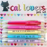 5pcs Multicolor Emotional funny pens