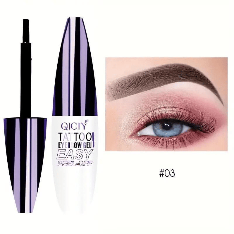 Peel-off eyebrow dye gel