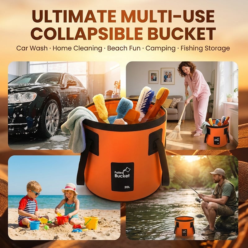 20L Collapsible Outdoor Water Bucket