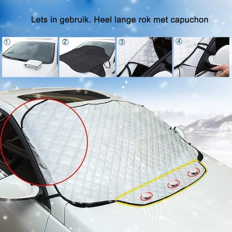 Magnetische autoruitafdekking