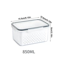 New Food Storage Containers for Fridge with Removable Colander