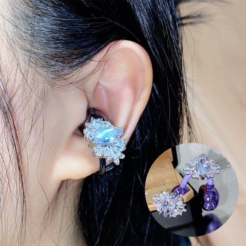 Bluetooth Headphones with Pearl Bow and Ear Clip