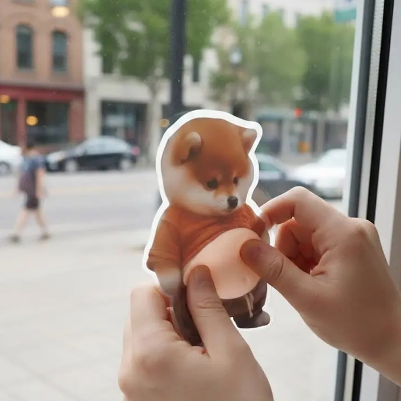 Chubby Shiba Inu Anti-Collision Sticker