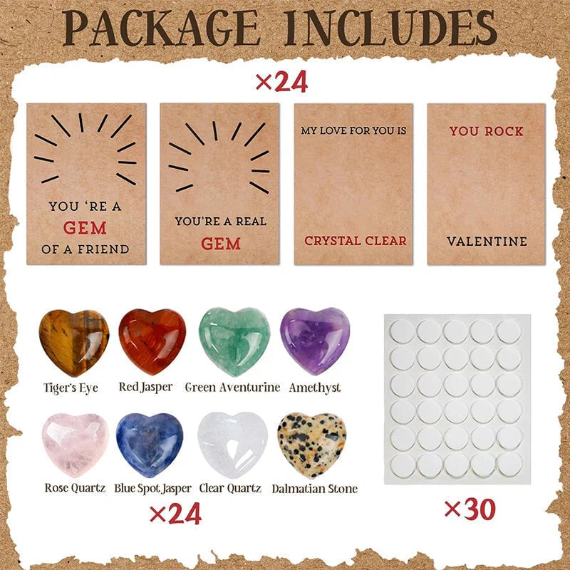 E-24 pcs-Crystal Heart Keepsake 💖✨ (Frequent Repurchase!)