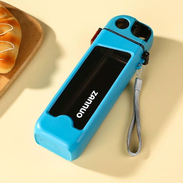 Portable Square Water Bottle with Straw