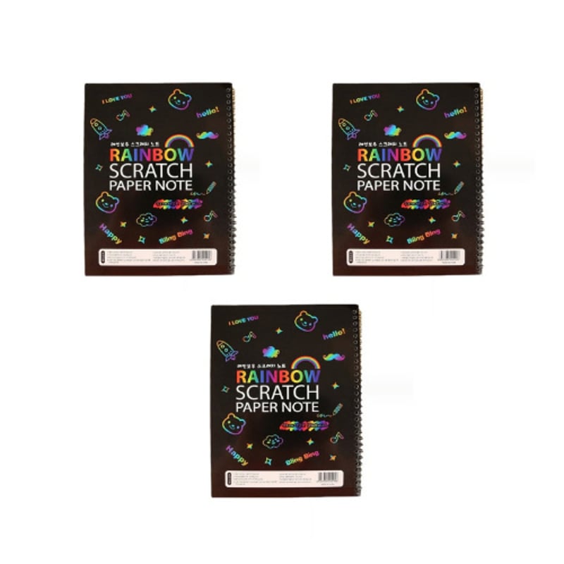 🌈Rainbow Scratch Art Notebook