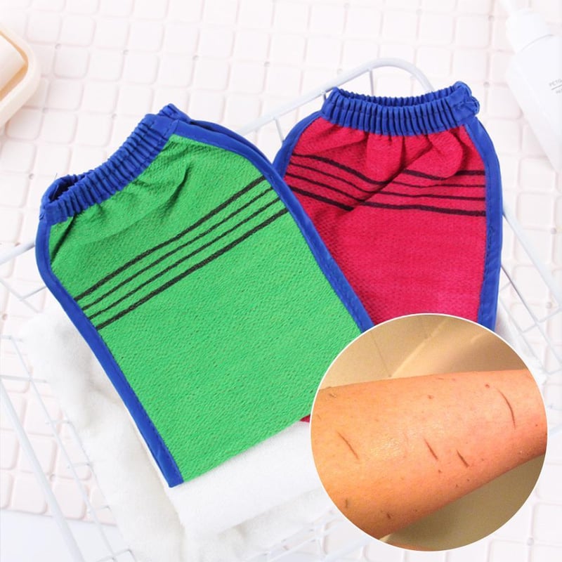 Der Handschuh für das Bad im koreanischen Stil