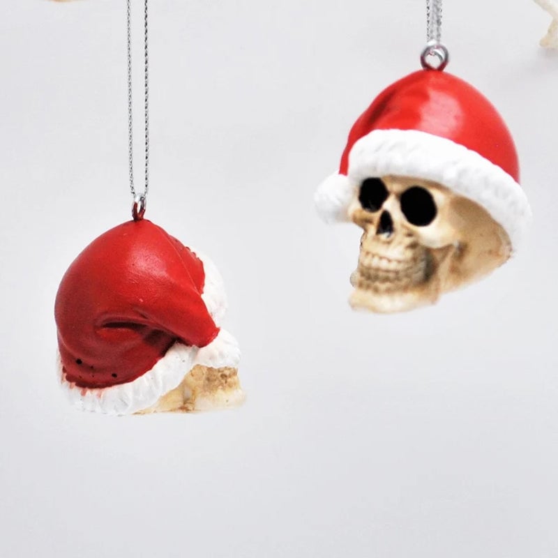 Weihnachtsmann Schädel Anhänger