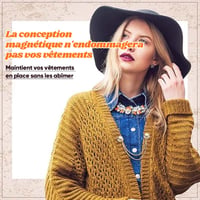 Pince à vêtements magnétique multifonction