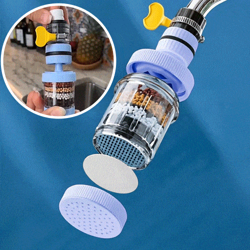 Replaceable faucet filter cartridge