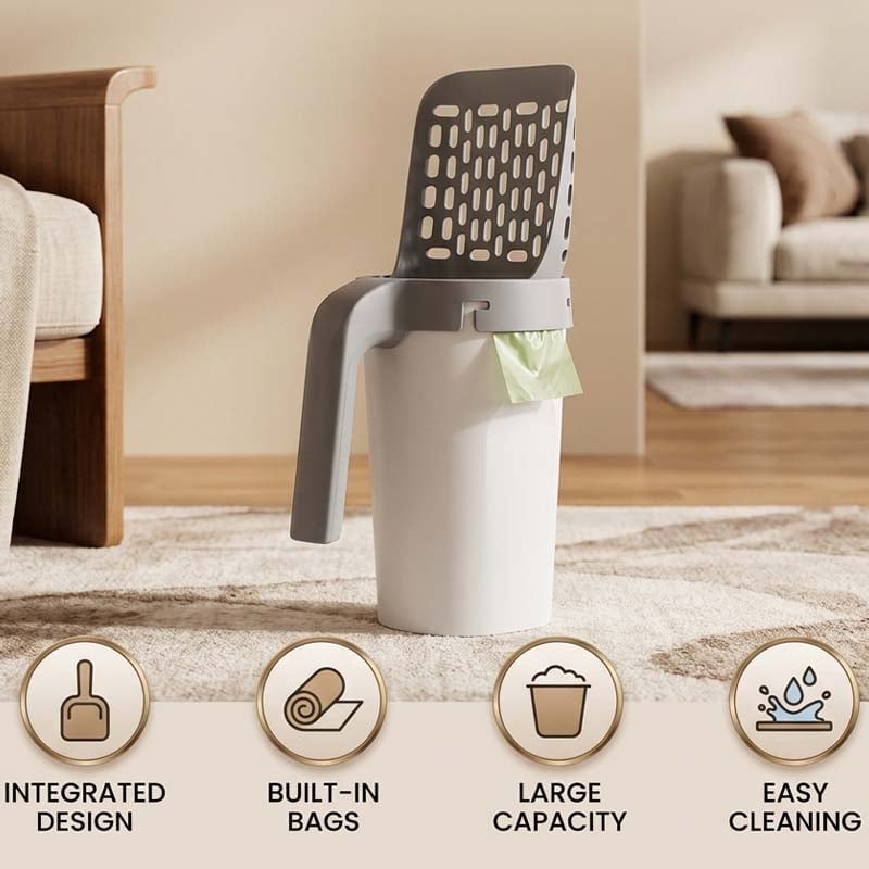 Cat Litter Scooper with Holder