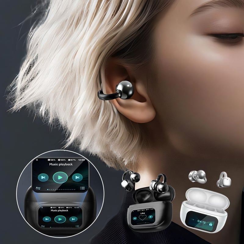 Schnurloses On-Ear-LCD-Farb-Touchscreen-Audio-Headset