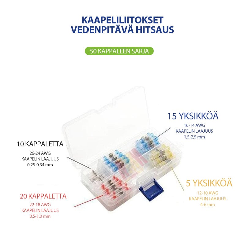 Vedenpitävät juotosjohtimet