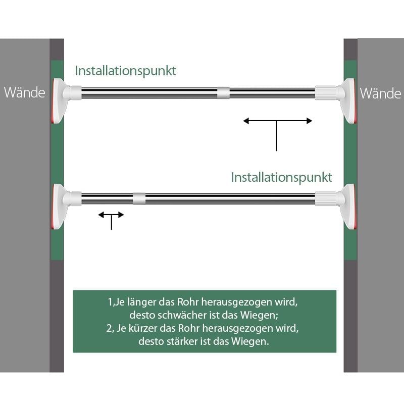 🥼🧥Teleskopkleidung Rod aus Edelstahl