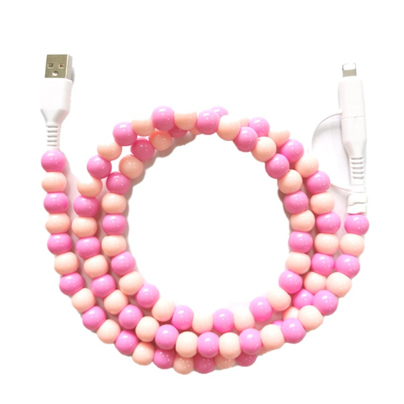 Kreatives Perlen-2-in-1-Datenkabel
