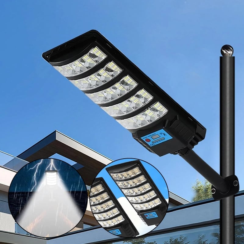Solar-powered automatic sensor streetlights for courtyards