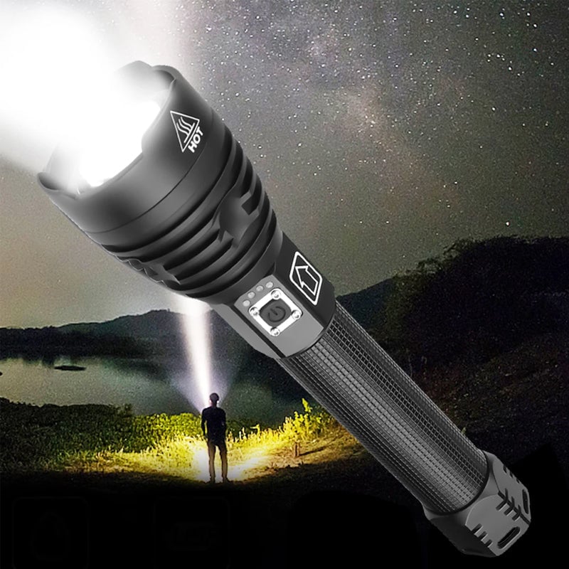 LED Rechargeable Tactical Laser Flashlight