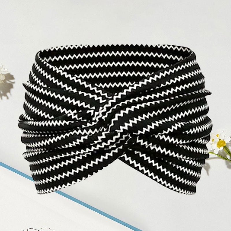 Yoga-Stirnband mit Kreuz-Print