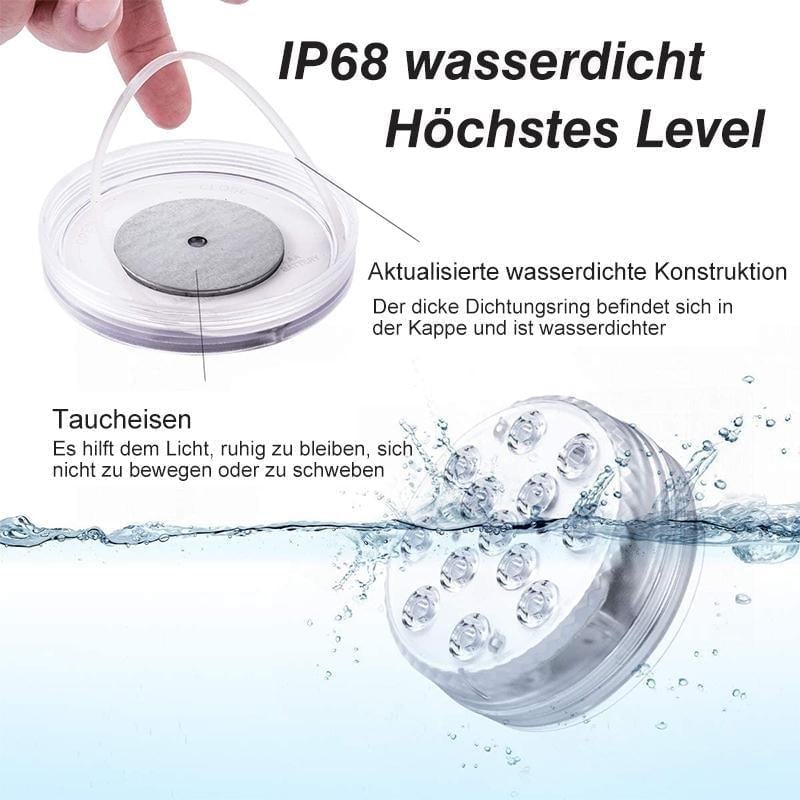 🎉2023 Heißer Verkauf ✨LED-Tauchlicht mit Fernbedienung für den Pool