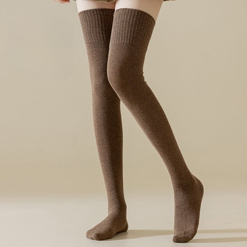 Chaussettes hautes épaisses pour femmes