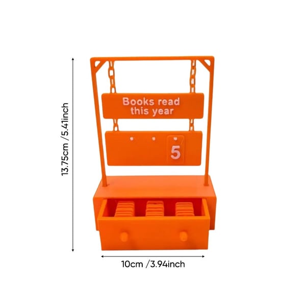 Hanging Book Counter With Numbers