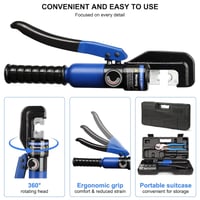 Sakerplus® Hydraulic Battery Cable Lug Crimping Tool