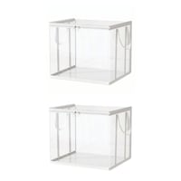 Large Clear Thick Plastic Storage Box with Hinged Lid