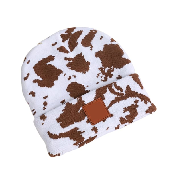 Unisex Cow Print Watch Cap