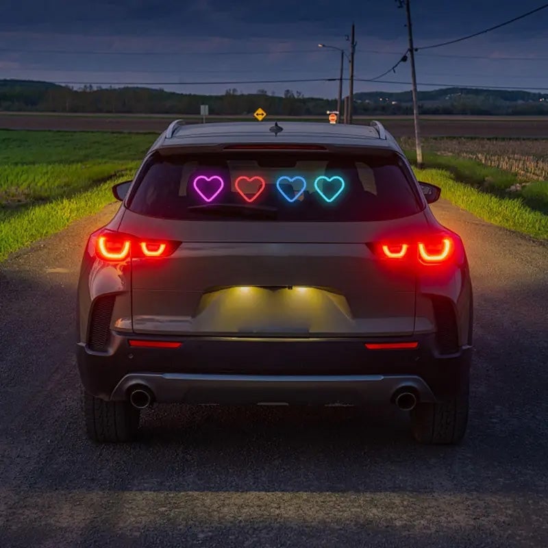 Solar Heart LED Car Ambient Light