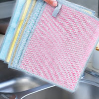 Verdikte schoonmaakdoek van zilverdraad