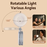 Magnetic Selfie Light with Makeup Mirror