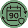 90 day protection icon