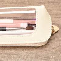 Portable Transparent Window Storage Bag (Yellow + Pink + Off White)