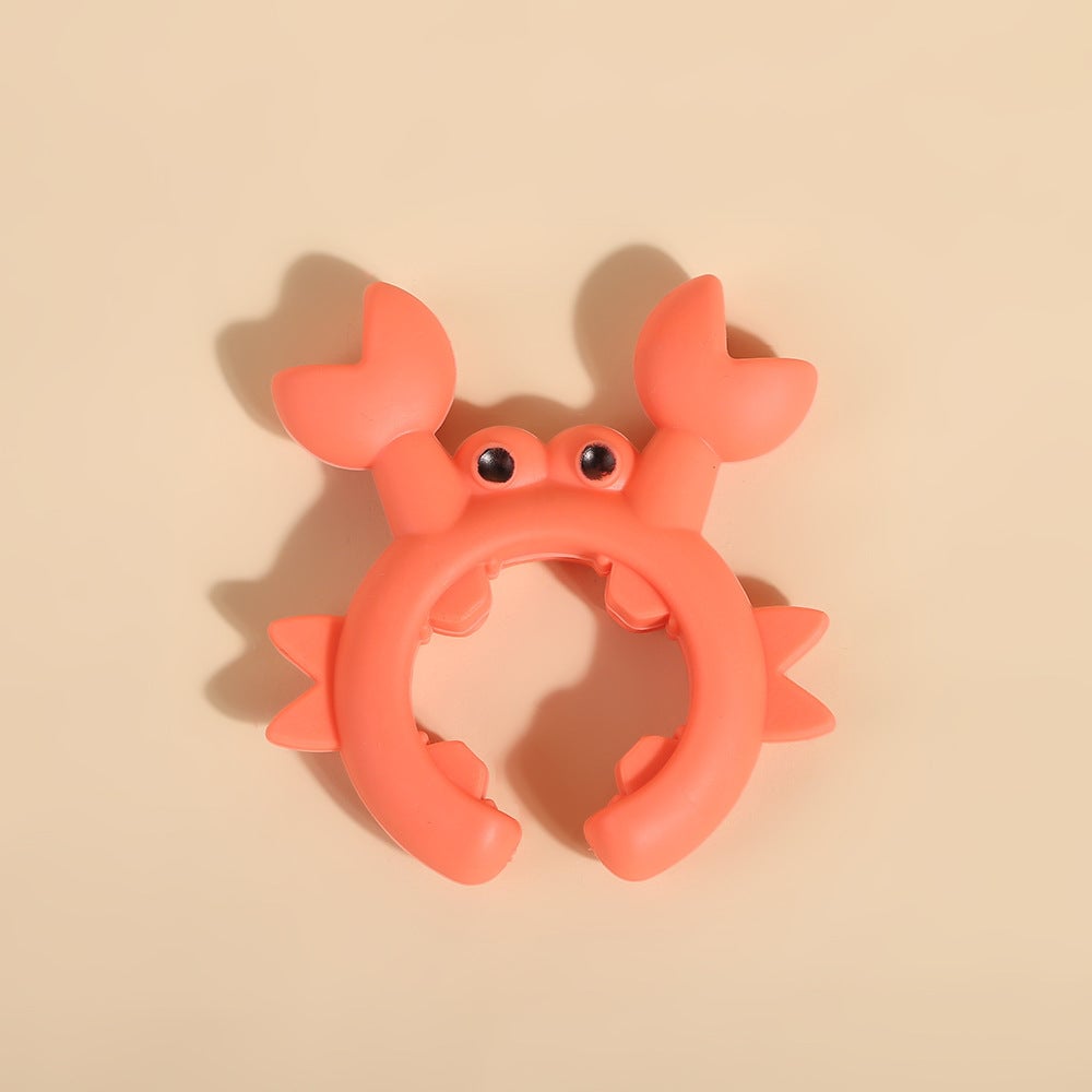 Silicone crab spatula placement rack