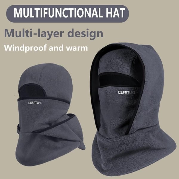 Outdoor Winter Warm Hat Neckband Integrated Cycling Mask