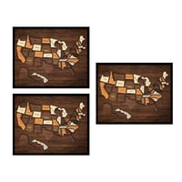 Wooden USA Map Puzzle