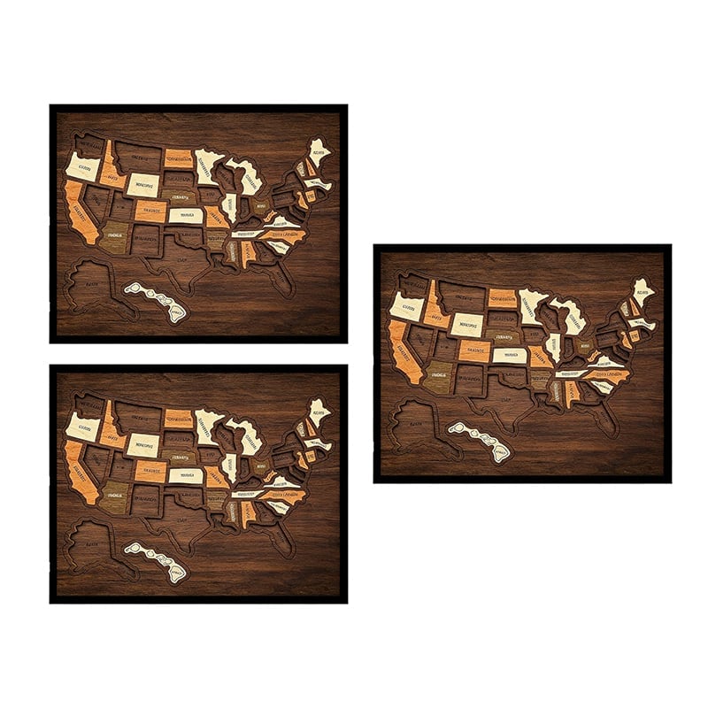 Wooden USA Map Puzzle