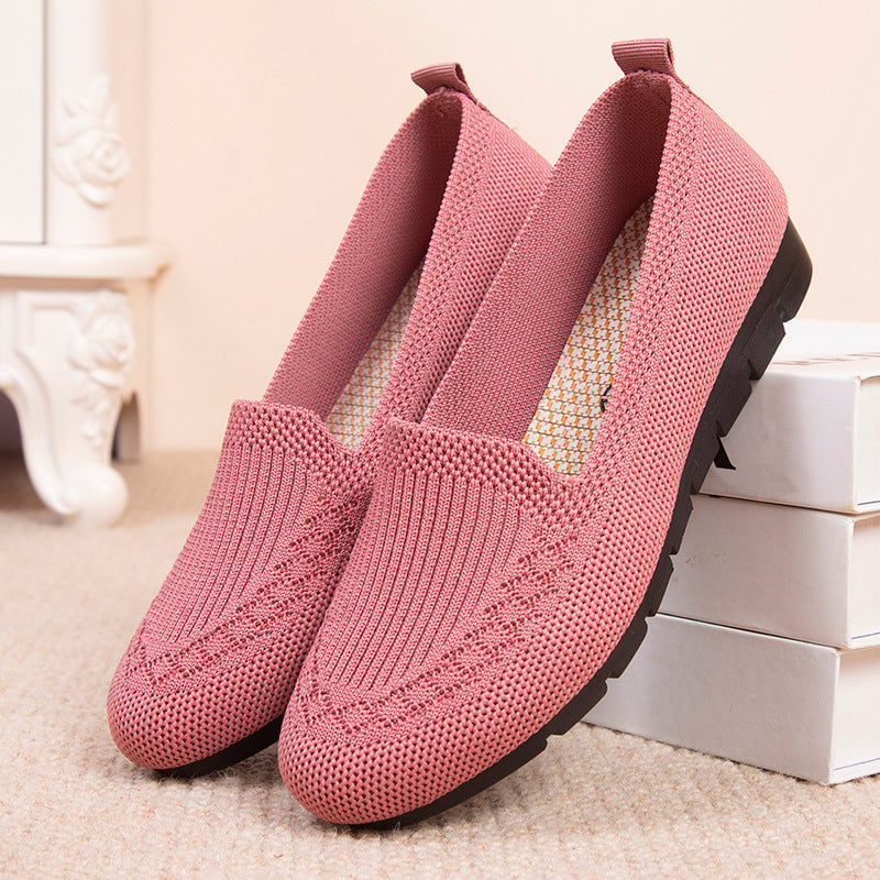 Women’s Mesh Breathable Slip on Flat Shoes