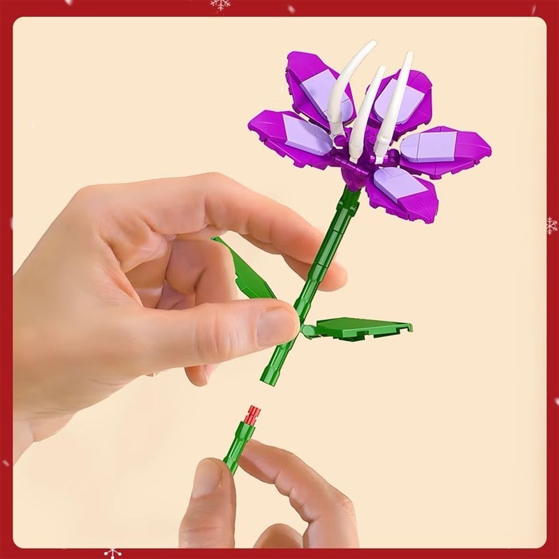 Flower Bouquet Building Block Advent Calendar Set