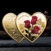 💝Rose Gedenkmünze in Herzform