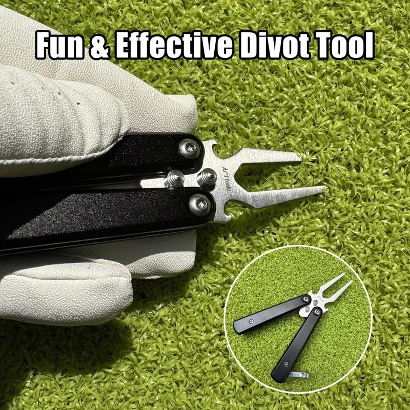 Folding Butterfly Golf Divot Tool with Bottle Opener