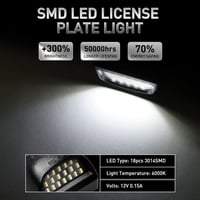 Sakerplus LED License Plate Light Replacement Set