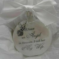 Engel in de hemel herdenkingsornament