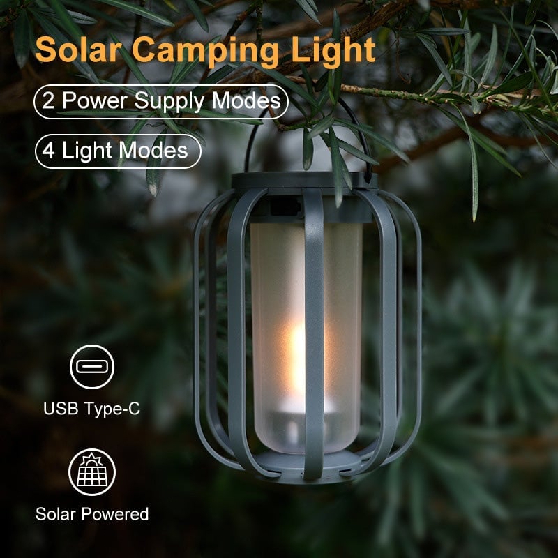 Sakerplus Solar lantern outdoor light with 4 Modes